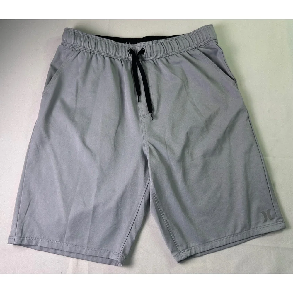 Hurley Boys Hybrid Shorts Size XL‎ 18/20 Gray Boardshorts Swim Trunks Walkshorts